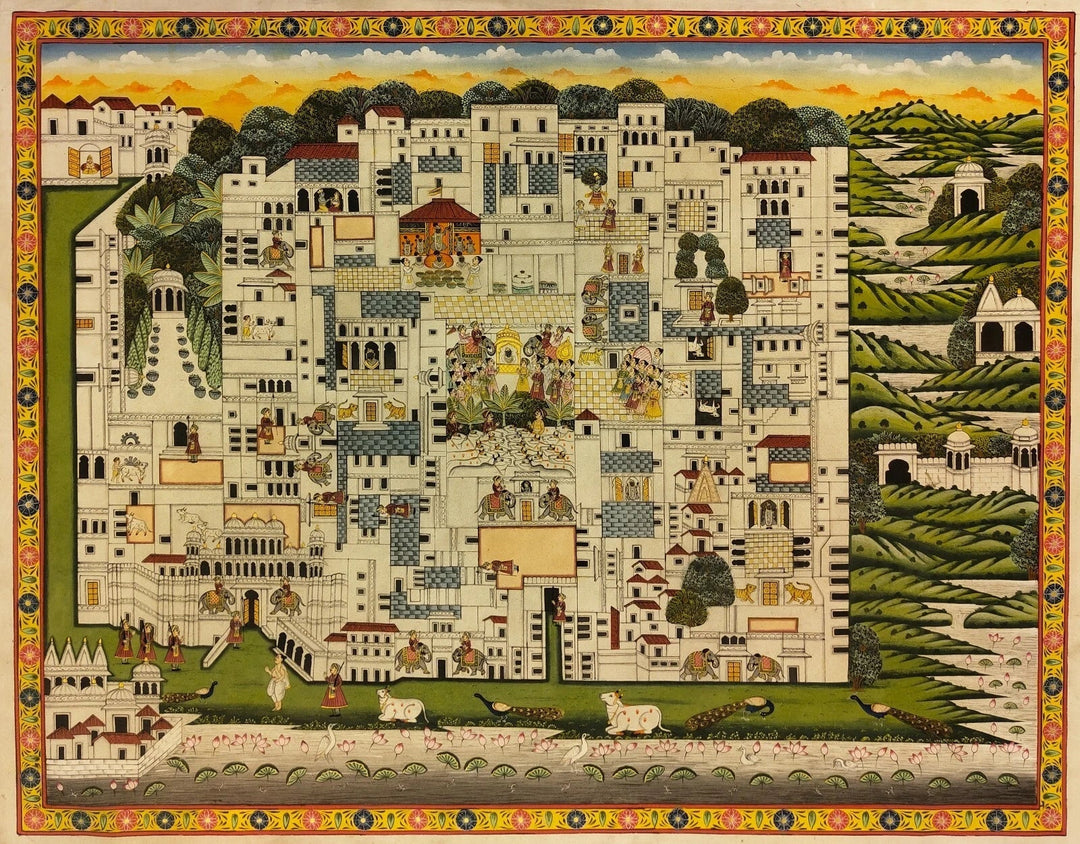 4x5 feet Authentic Jaipur Painting Nathdwara City | SHOBITAM