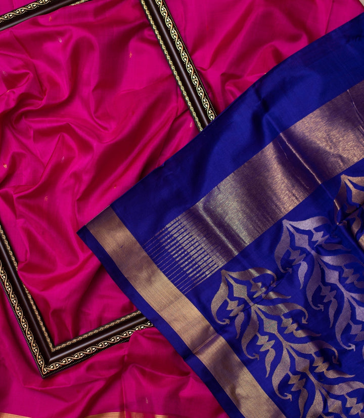 Pink Venkatgiri Silk Jamdhani Saree Madhurima | SILK MARK CERTIFIED | SHOBITAM