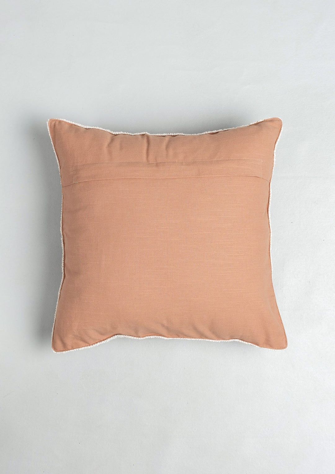 Prism Rust Crochet Geometric Fusion Cushion Cover for Sofa – 100% Cotton 16" x 16" | SHOBITAM