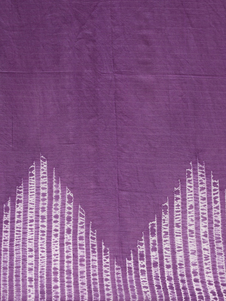 Purple Woven Shibori Silk Cotton Saree