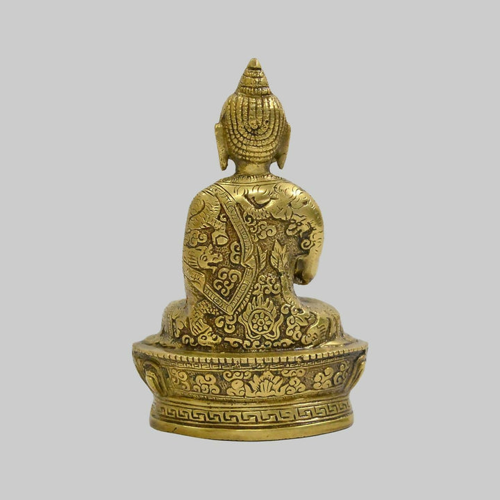 BRASS BUDDHA IDOL 7*5*3 | SHOBITAM