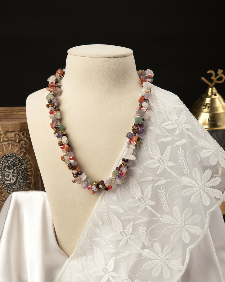 Navrangini Mala- Agate and Crystal Mala | SHOBITAM