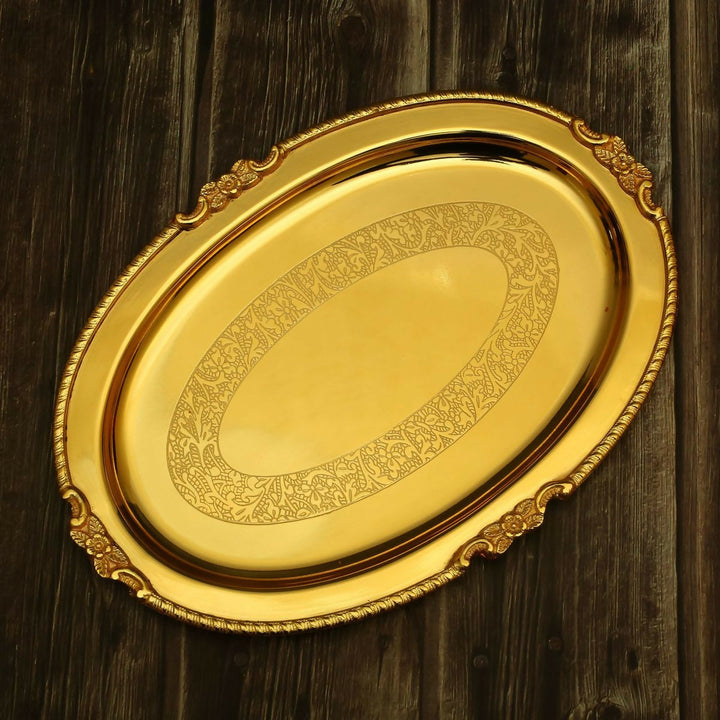 GOLD PLATED BRASS TRAY 1*10*7 | SHOBITAM