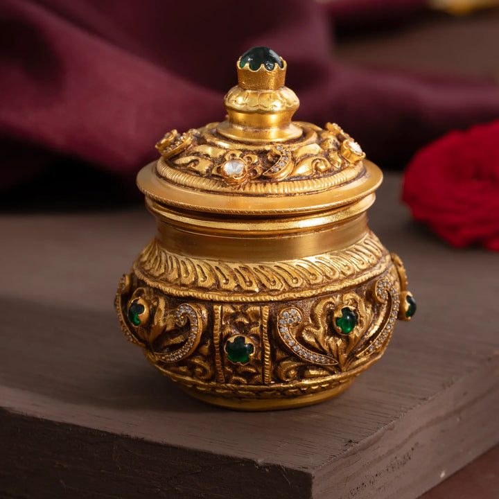 Pure 92.5 Silver, Gold Plated Gauri Sindoor Kriti