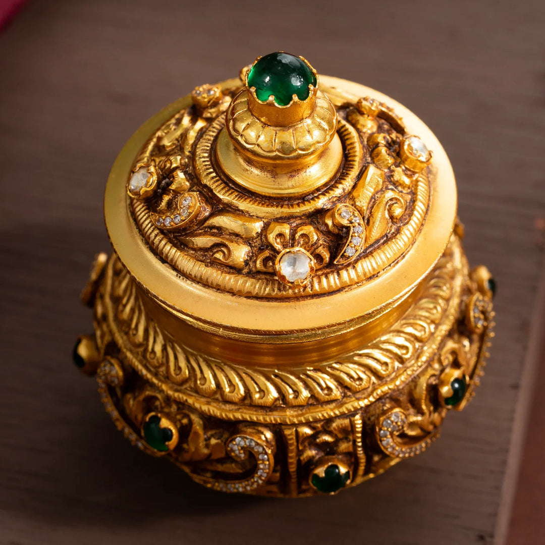 Pure 92.5 Silver, Gold Plated Gauri Sindoor Kriti