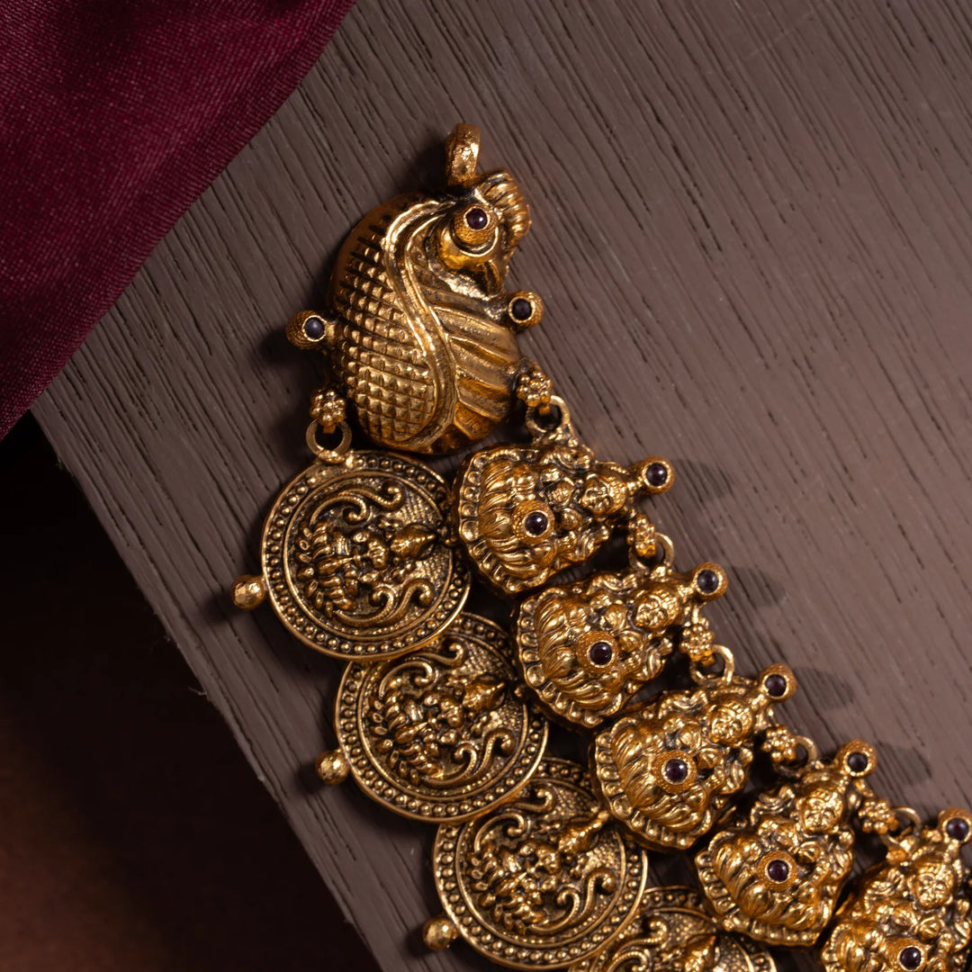 Stunning 92.5 Silver,Shree Madurai Kasu Mala