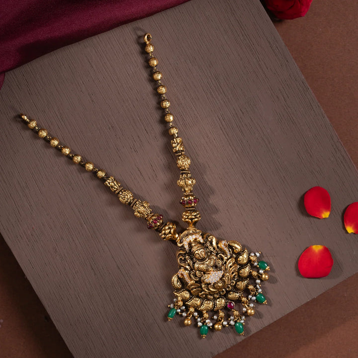 Stunning 92.5 Silver, Vishesh Shree Short Necklace