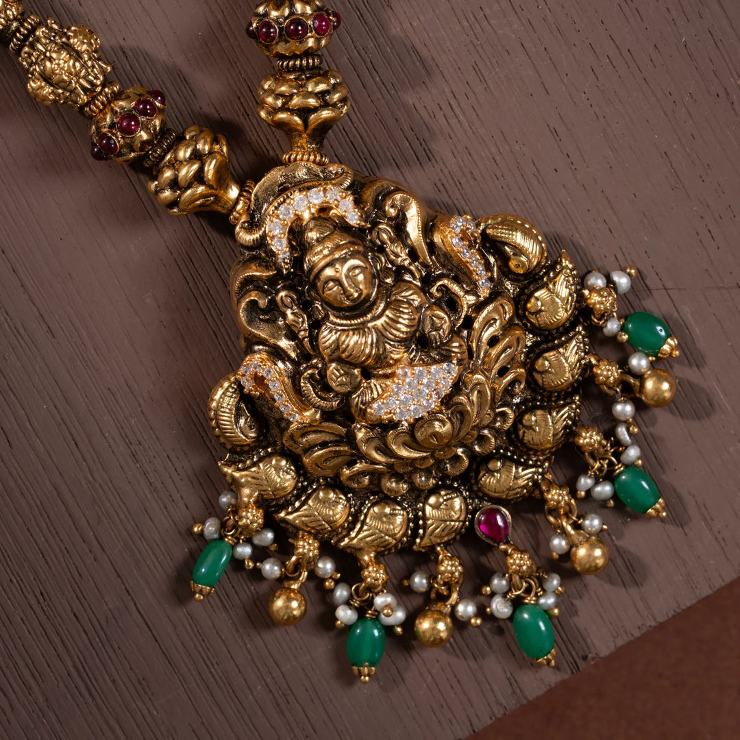 Stunning 92.5 Silver, Vishesh Shree Short Necklace