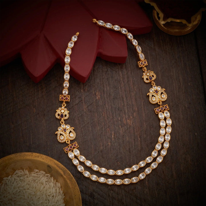 Stunning 92.5 Silver, Gold Plated  Aambelle Necklace