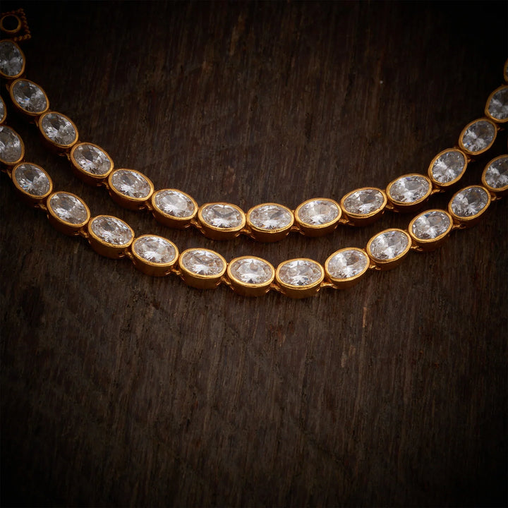 Stunning 92.5 Silver, Gold Plated  Aambelle Necklace