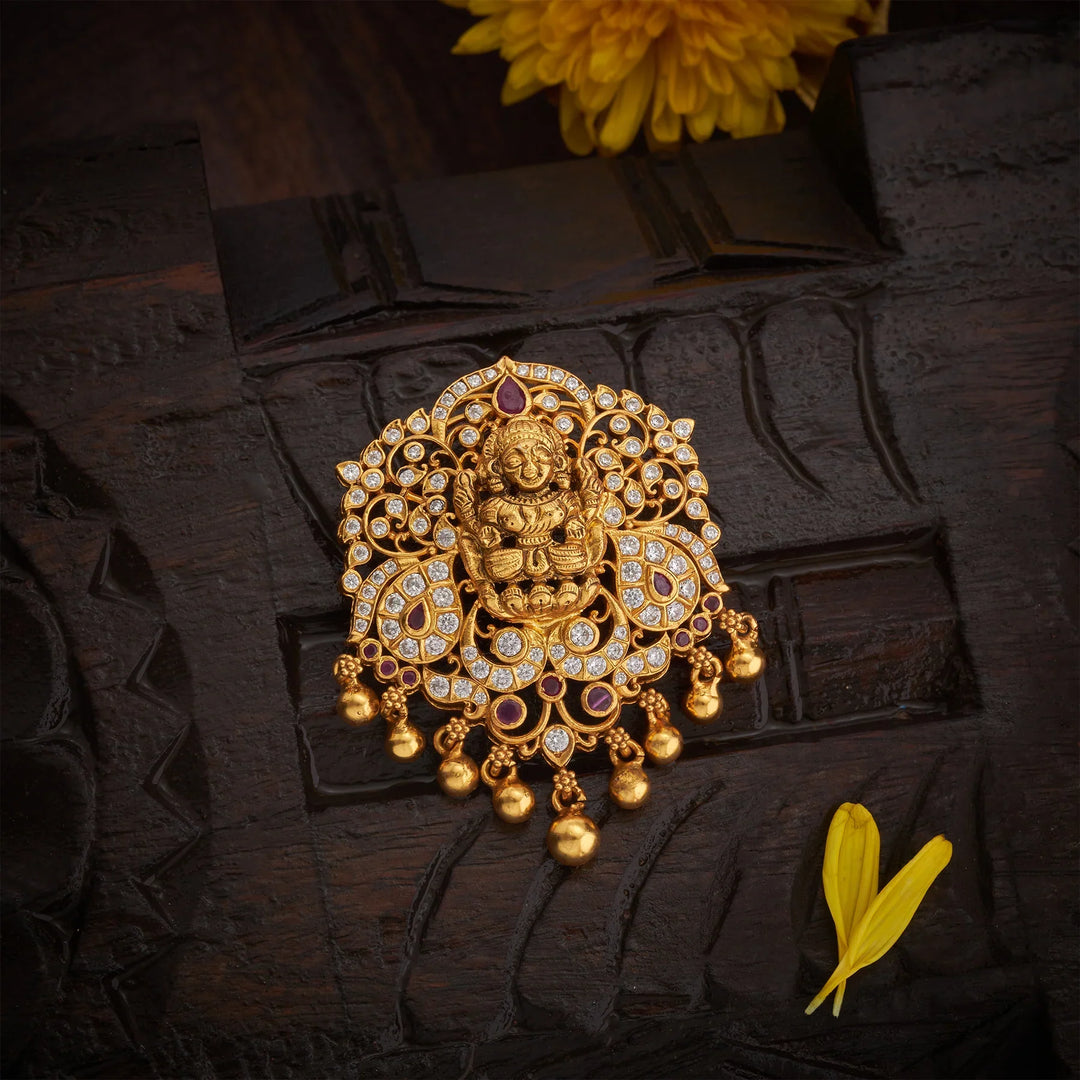 Pure 92.5 Silver, Vedhika Diamond Pendant Set