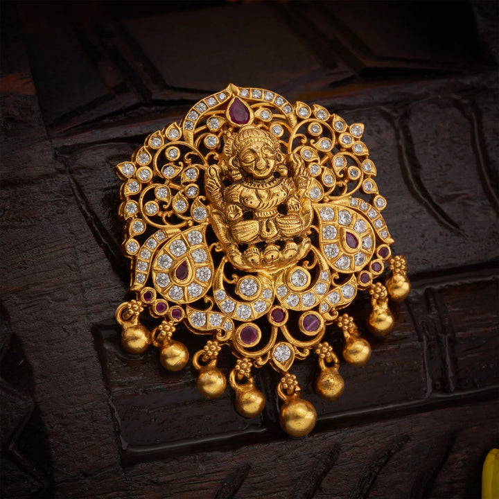 Pure 92.5 Silver, Vedhika Diamond Pendant Set