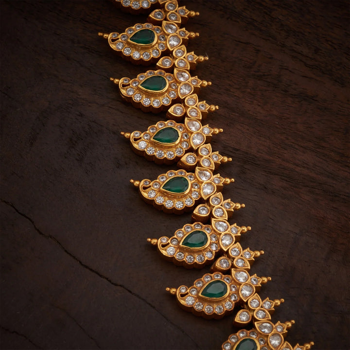 Pure 92.5 Silver, Gold Plated Aamvritta Haaram