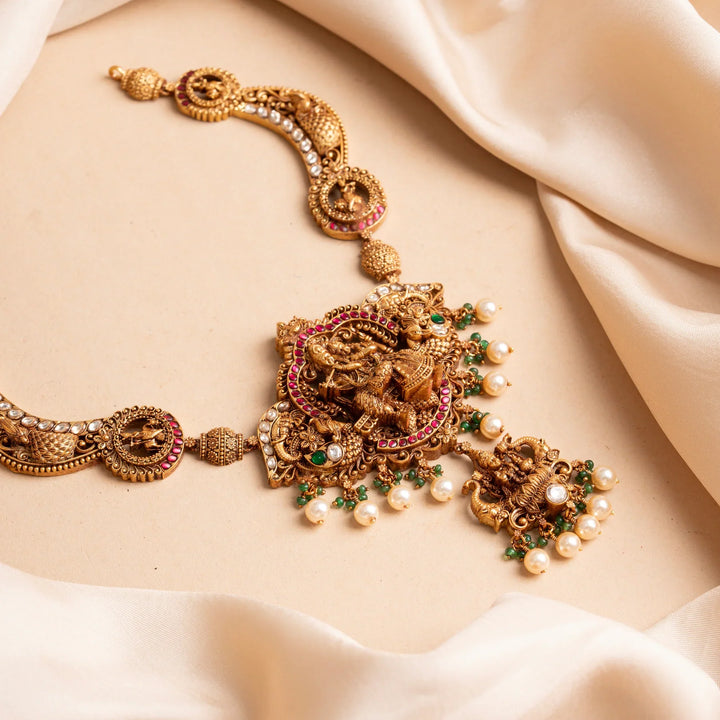 Pure 92.5 Silver, Gold Plated Shri Radha Lakshmi Mohan