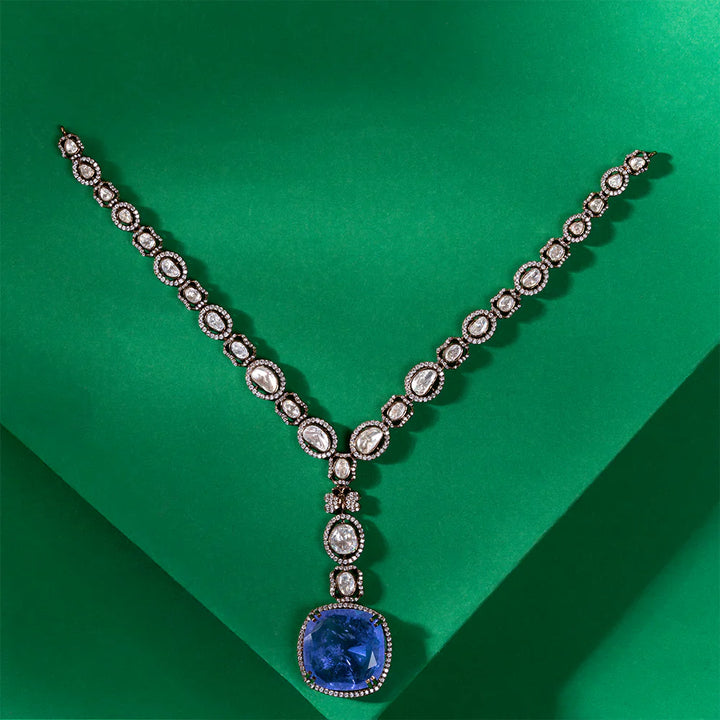 Pure 92.5 Silver, Nilaastha Ocean Necklace Set