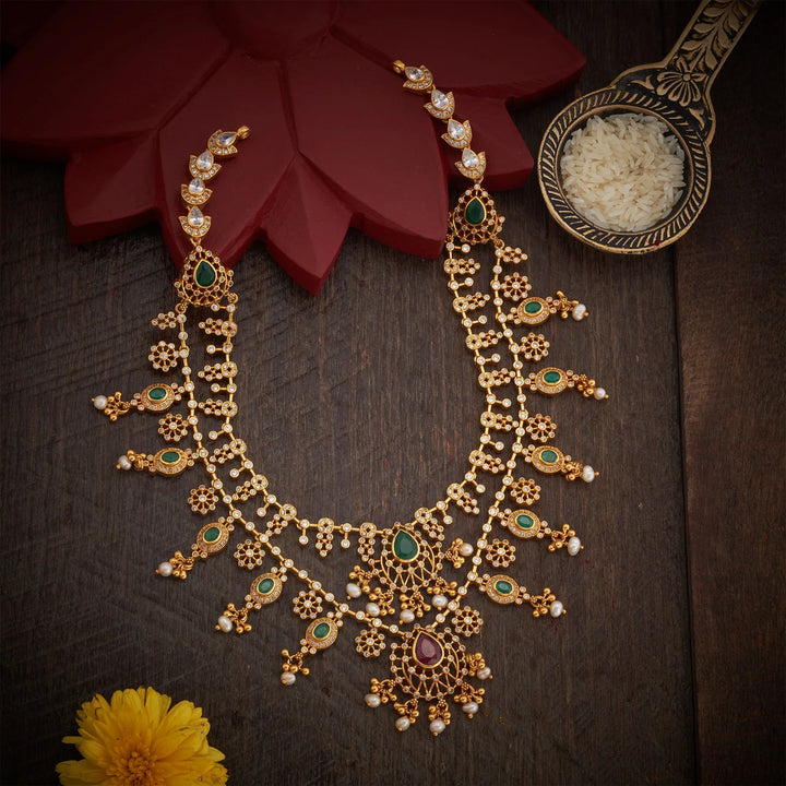 Stunning 92.5 Silver, Gold Plated Floraspire Necklace