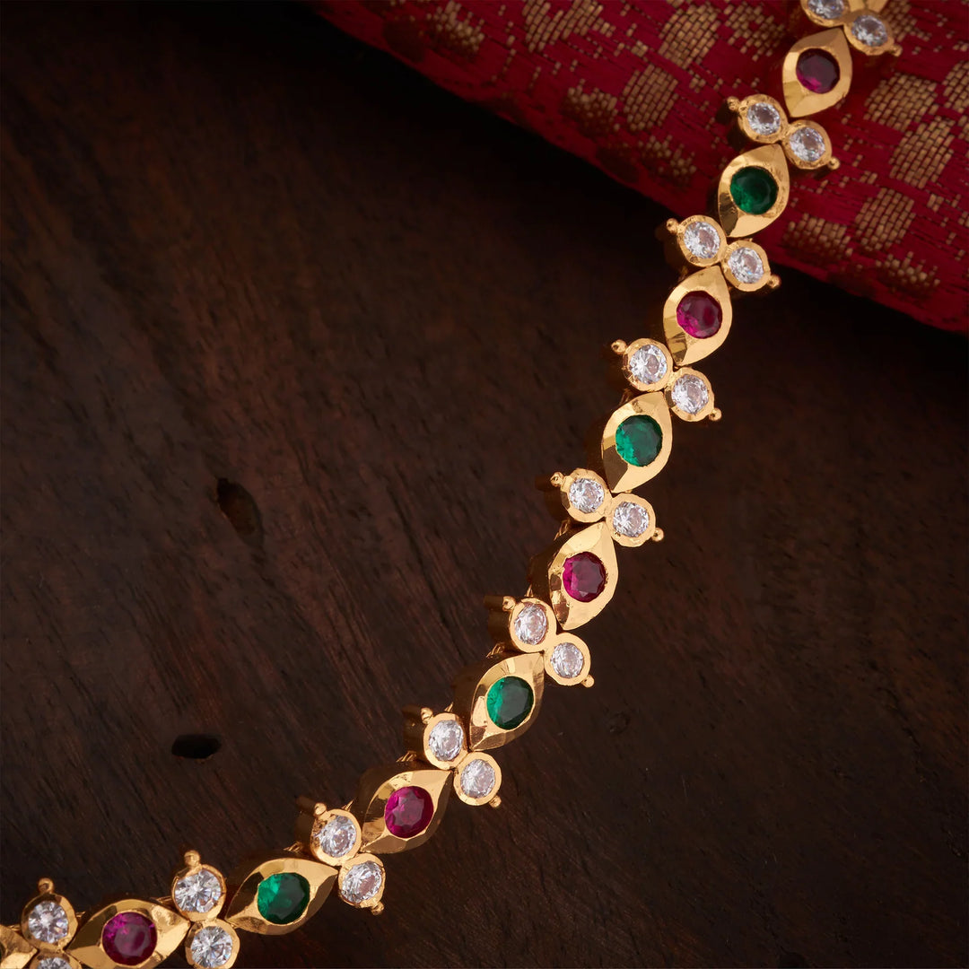 Pure 92.5 Silver, Gold Plated Florvalli Necklace