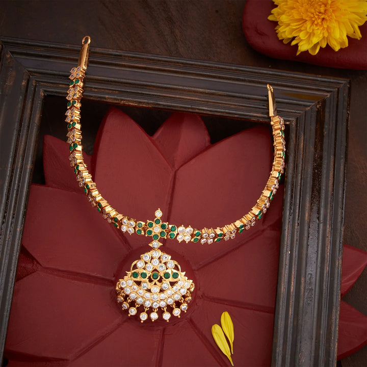 Pure 92.5 Silver, Gold Plated Petalvaali Necklace