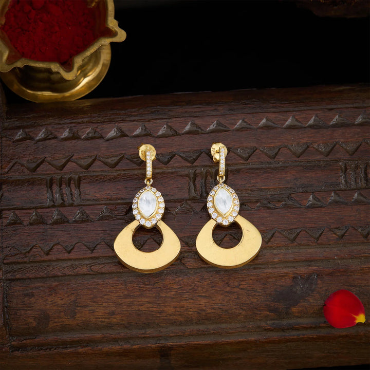 Pure 92.5 Silver, Gold Plated Moissy Luxe