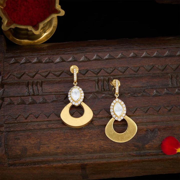 Pure 92.5 Silver, Gold Plated Moissy Luxe