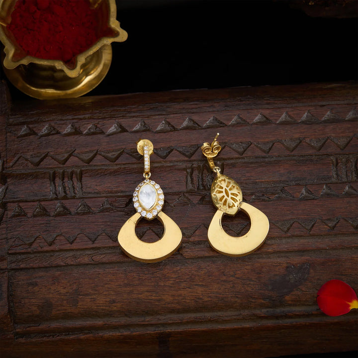 Pure 92.5 Silver, Gold Plated Moissy Luxe