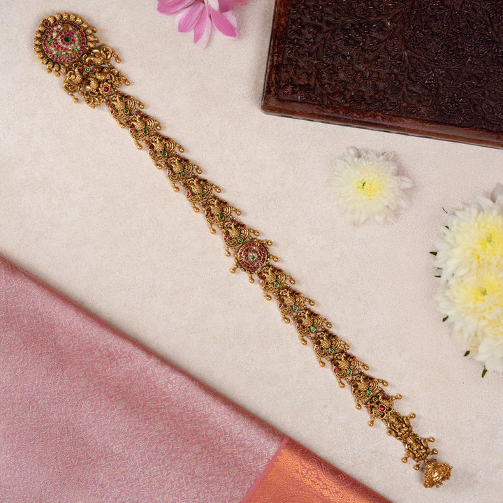 Pure 92.5 Silver, Gold Plated Devi Alankara Jada