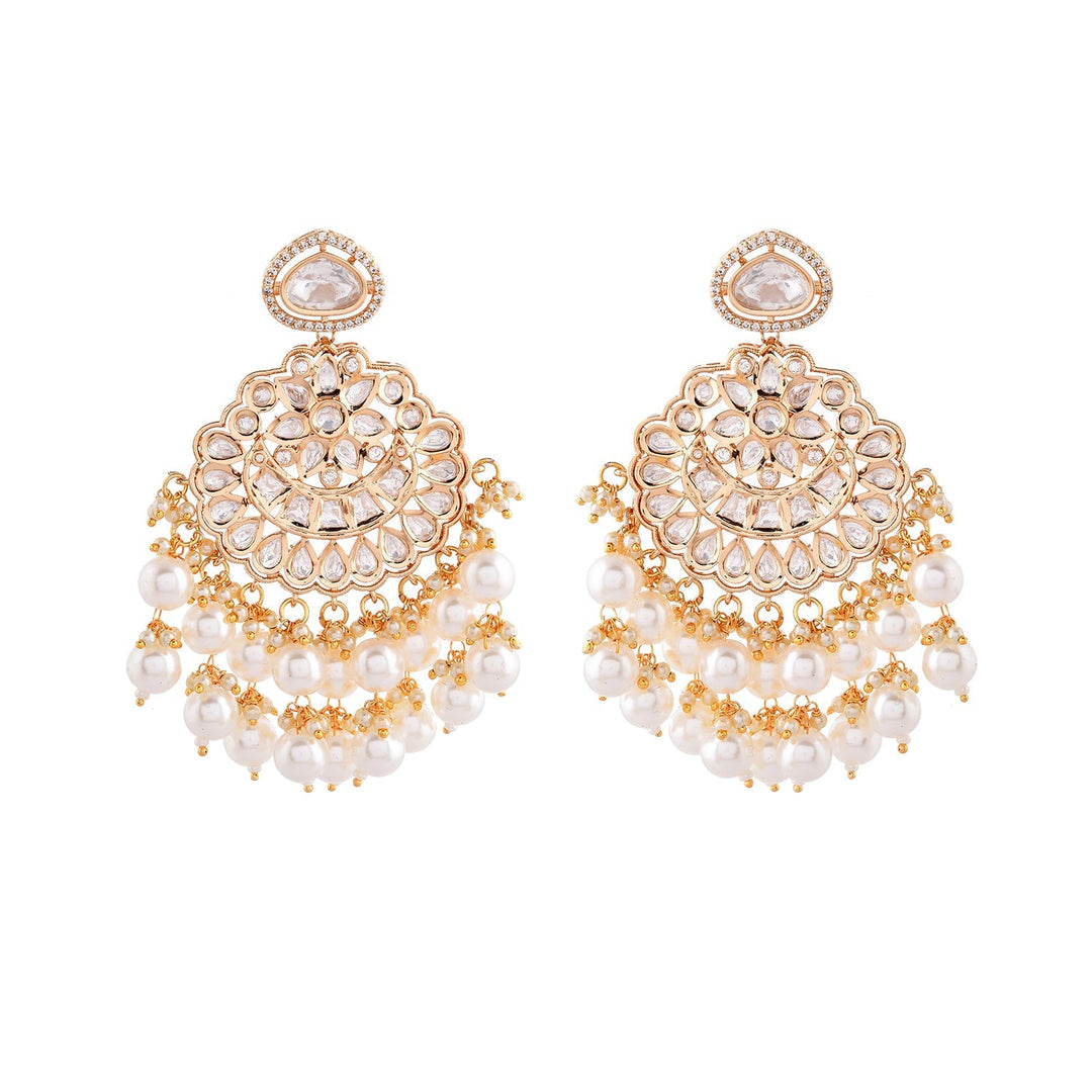 Kundan Elegance Rajwada Haar Necklace Set | SHOBITAM