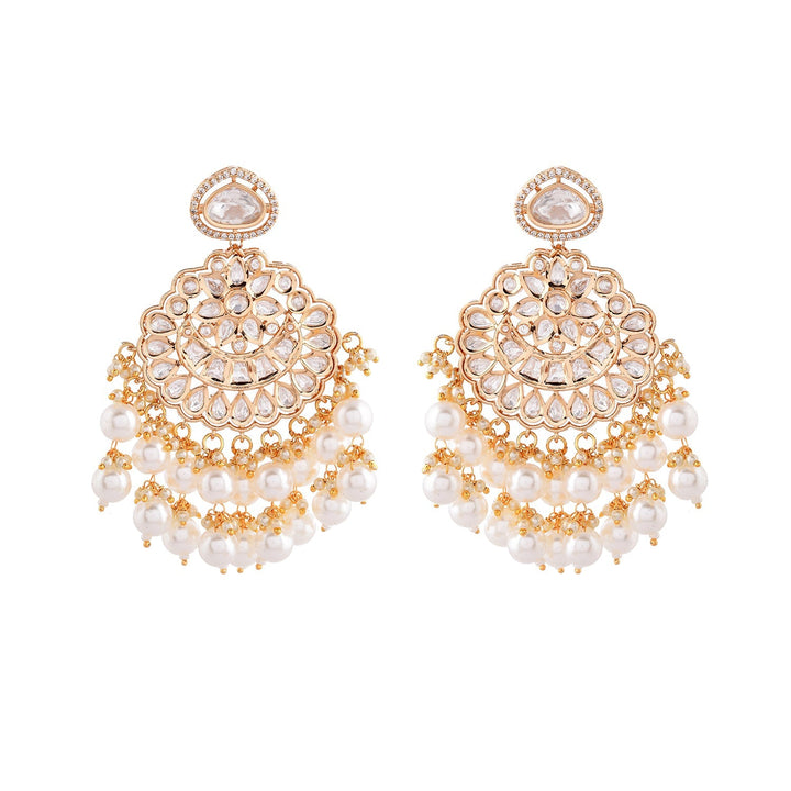 Kundan Elegance Rajwada Haar Necklace Set | SHOBITAM