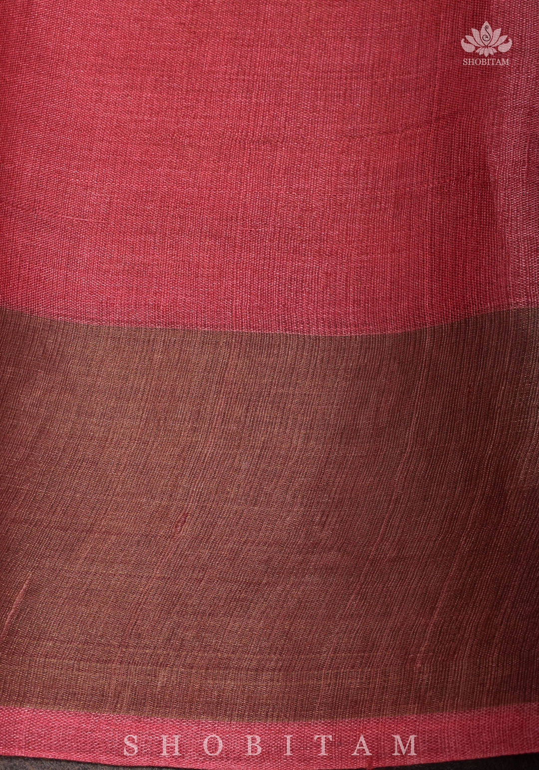 Jari Tussar Silk Saree with Floral Digital Print in Beige | SILK MARK CERTIFIED