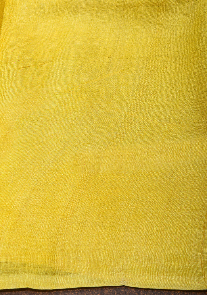 Lightweight Tussar Silk Saree in Black with Floral Buttis and Contrast Border | SILK MARK CERTIFIED