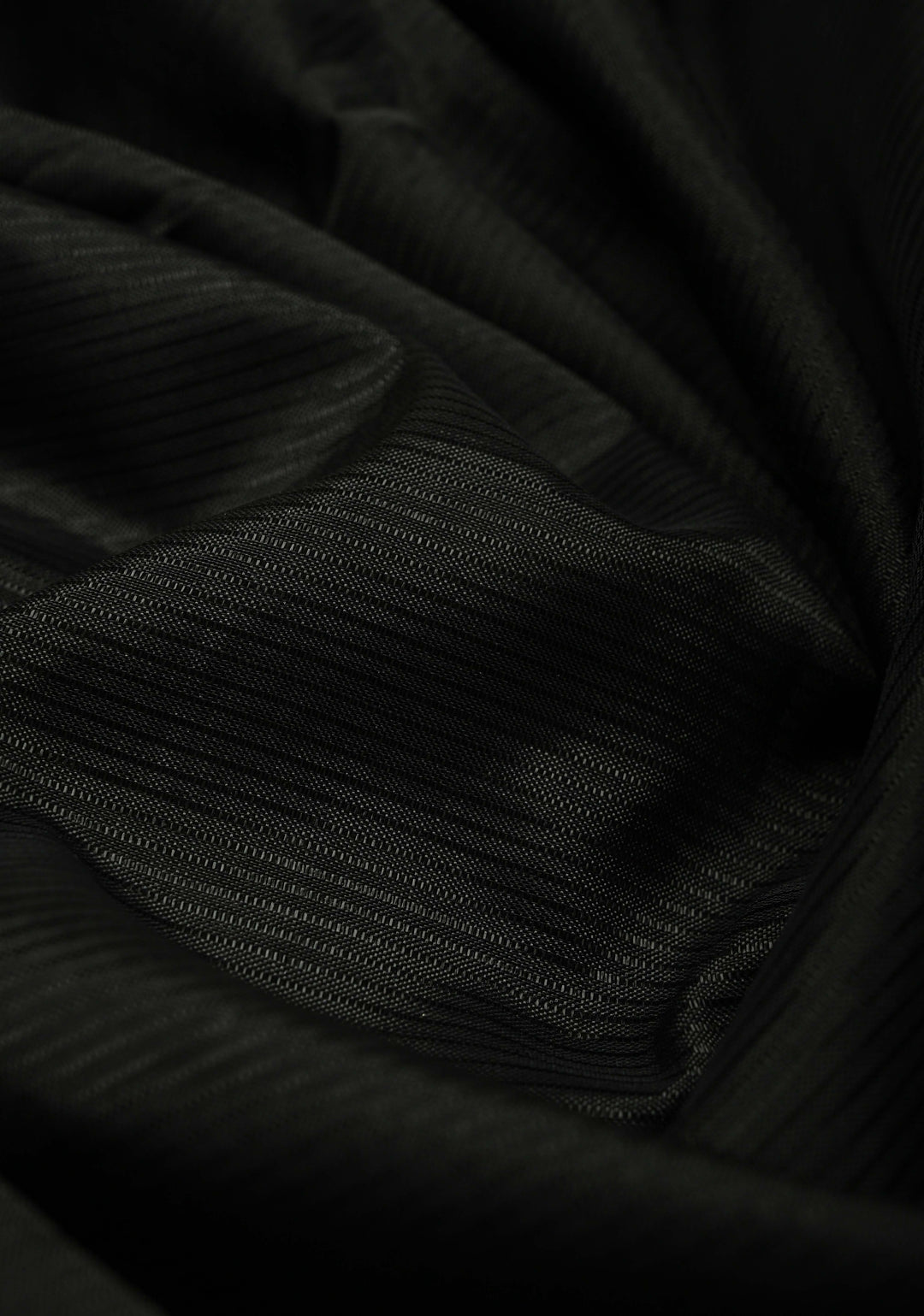 Black Handwoven Mangalagiri Silk Cotton Saree with Temple Wide Zari Border