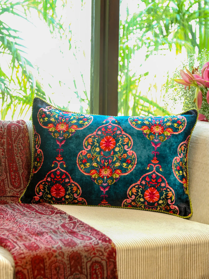 Digital Jungle Printed - Cotton Viscose Cushion Cover