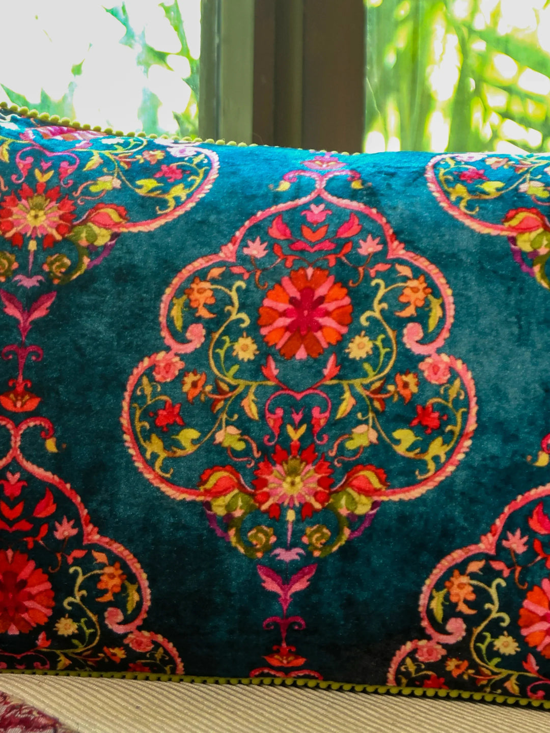 Digital Jungle Printed - Cotton Viscose Cushion Cover
