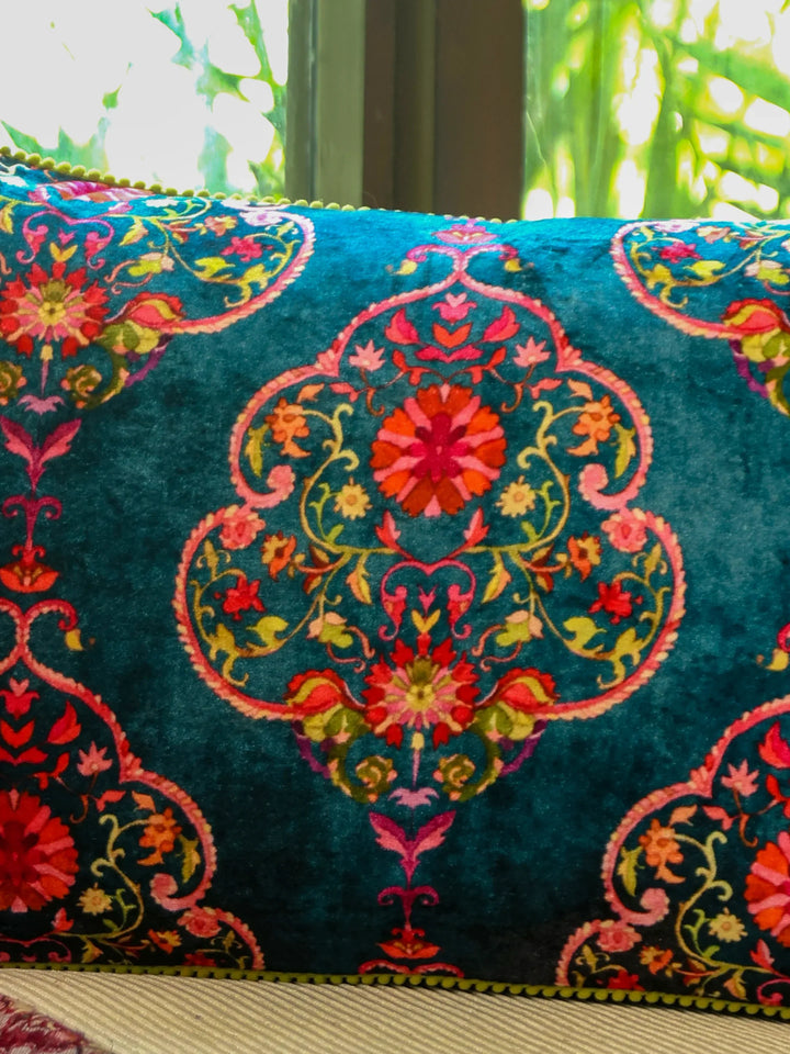 Digital Jungle Printed - Cotton Viscose Cushion Cover