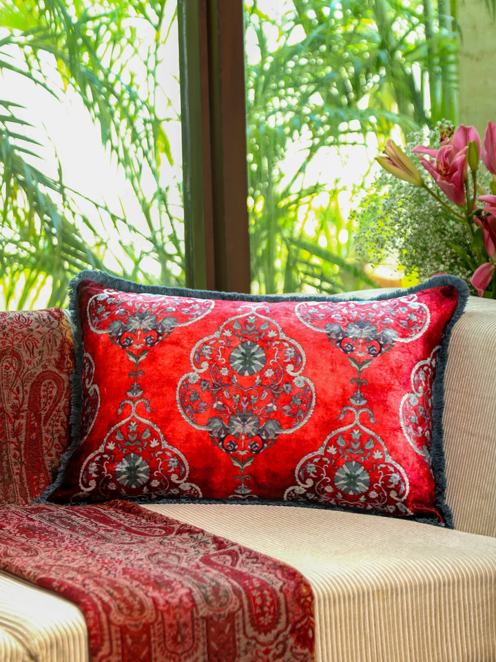 Digital Jungle Printed - Cotton Viscose Cushion Cover
