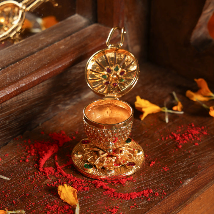 Mahalakshmi Devi Kumkum Box | SHOBITAM