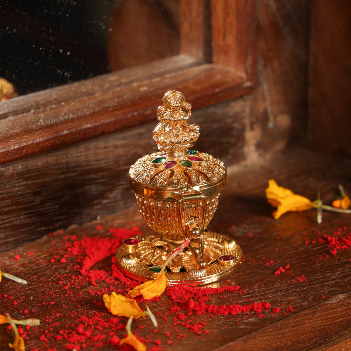 Mahalakshmi Devi Kumkum Box | SHOBITAM