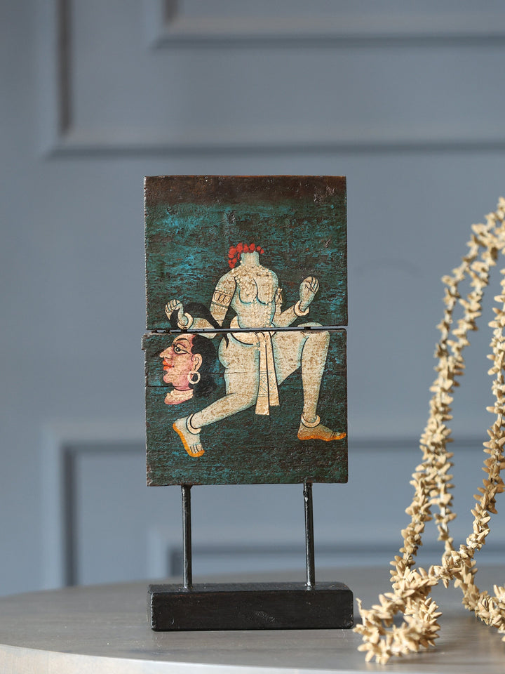 Maa Kali Wooden Panel | SHOBITAM