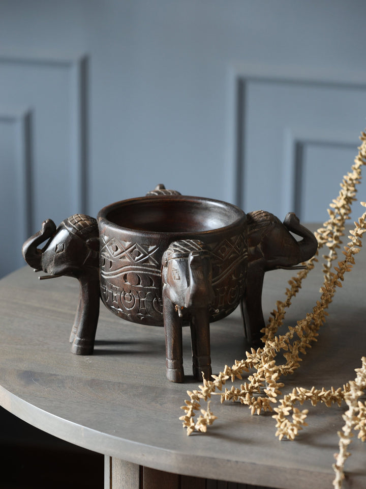 Elephant Bowl Mango Wood | SHOBITAM