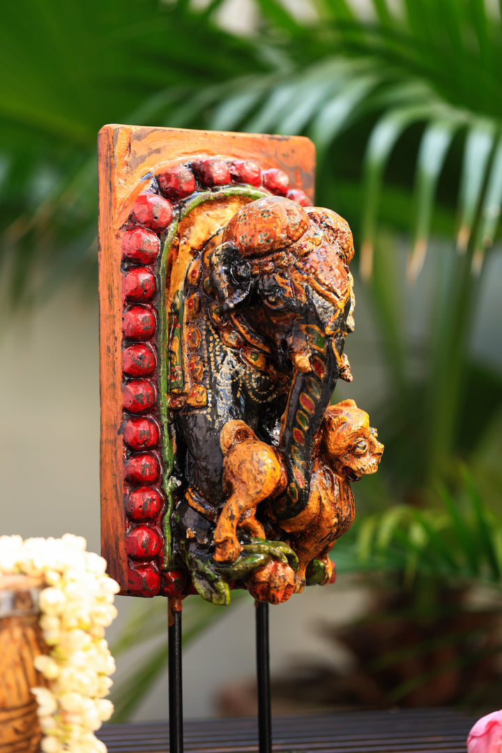 First God-Ganesha statue on iron stand | SHOBITAM