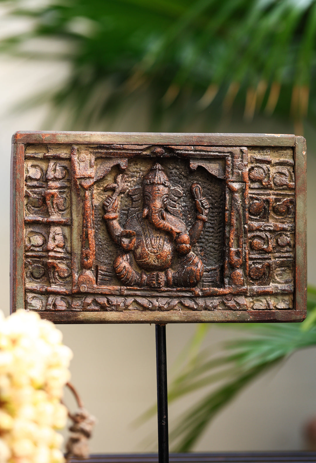 First God-Ganesha wooden panel | SHOBITAM