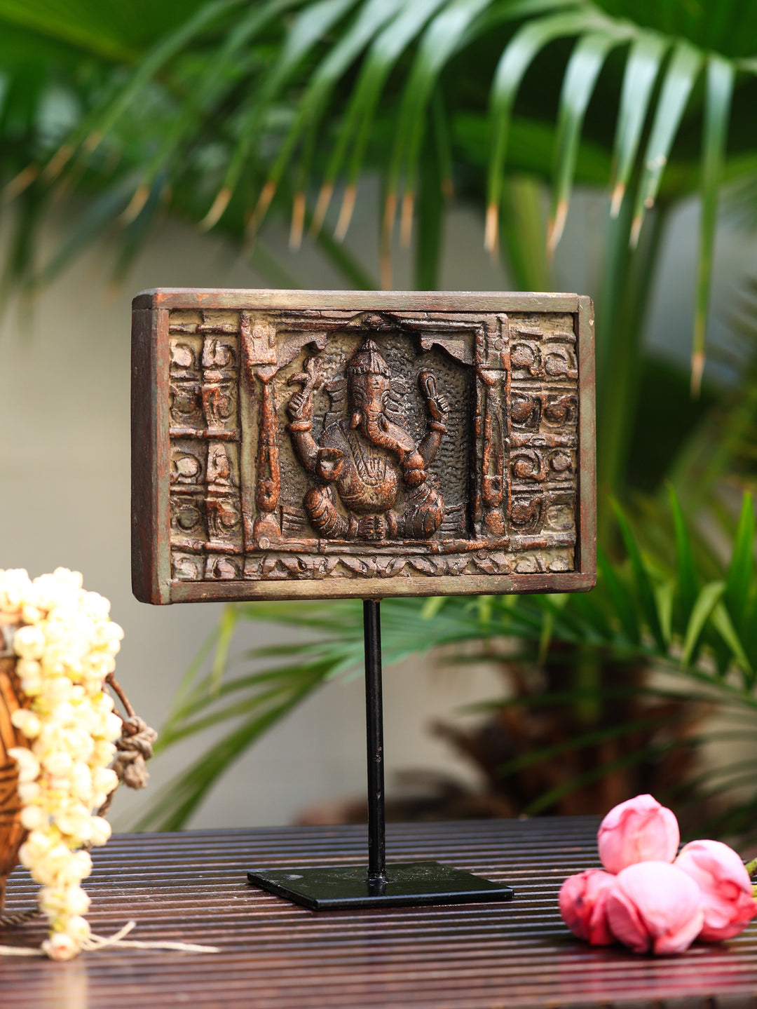 First God-Ganesha wooden panel | SHOBITAM