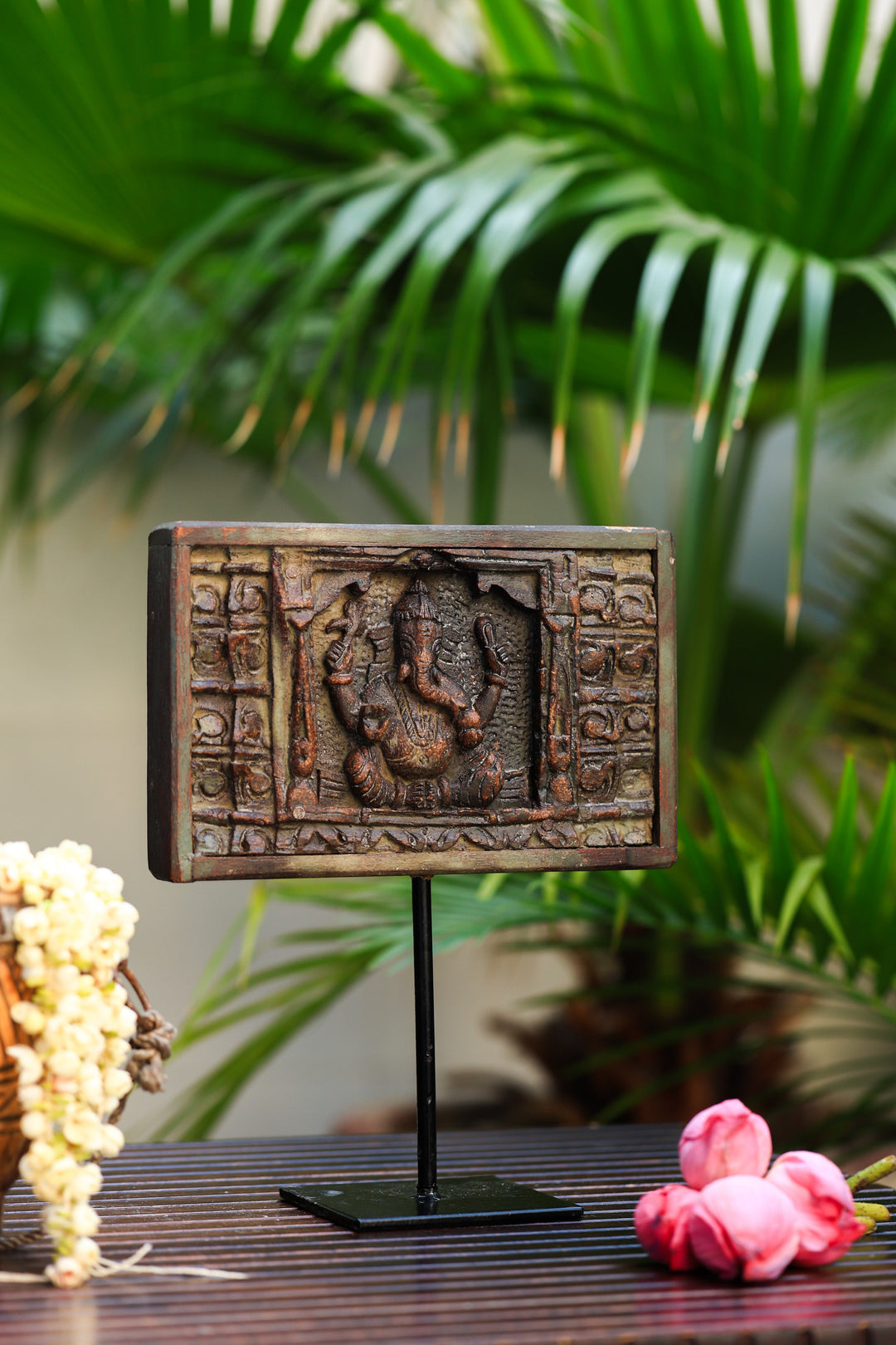First God-Ganesha wooden panel | SHOBITAM