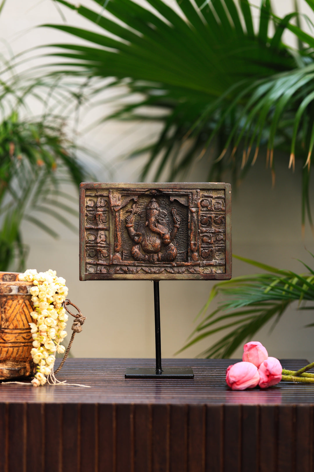 First God-Ganesha wooden panel | SHOBITAM
