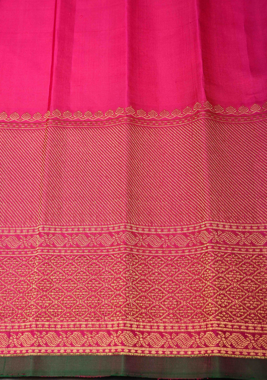 Orange Dual Tone Gadwal Pure Silk Saree with Brocade and Contrast Border| SILK MARK CERTIFIED