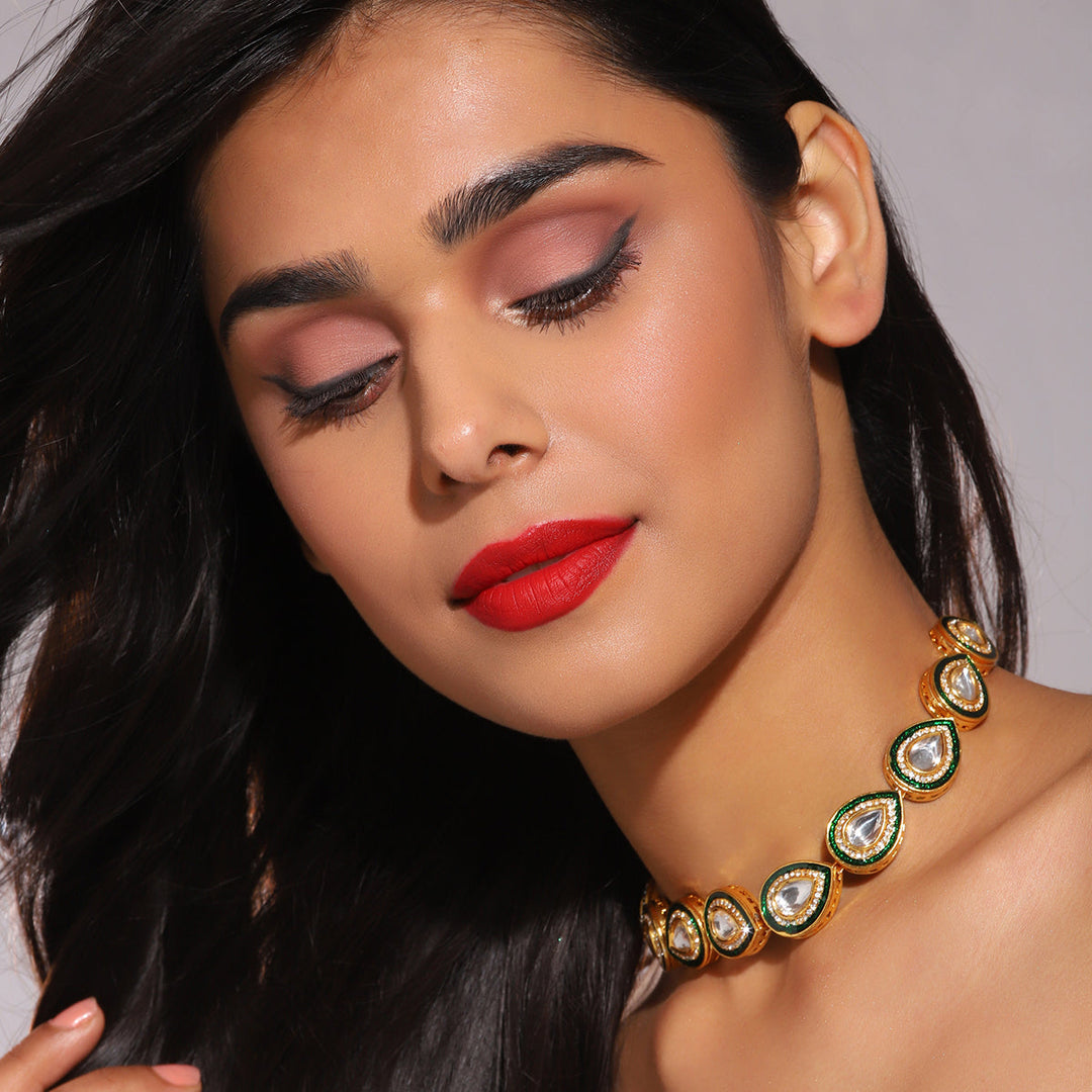 Women's Kundan Necklace | SHOBITAM