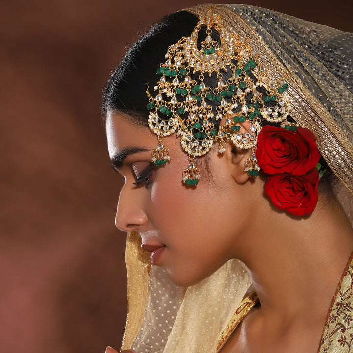 Women's Kundan Maharani Jhoomar/ Passa