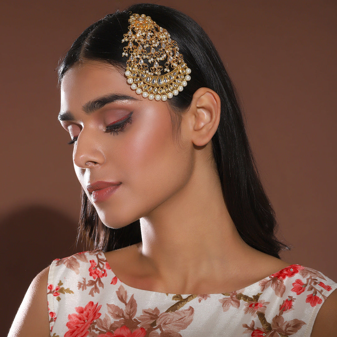 Women's Kundan Maharani Jhoomar/ Passa | SHOBITAM