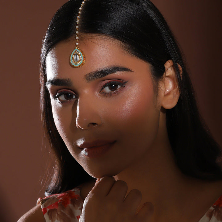 Women's Kundan Maang Tikka | SHOBITAM