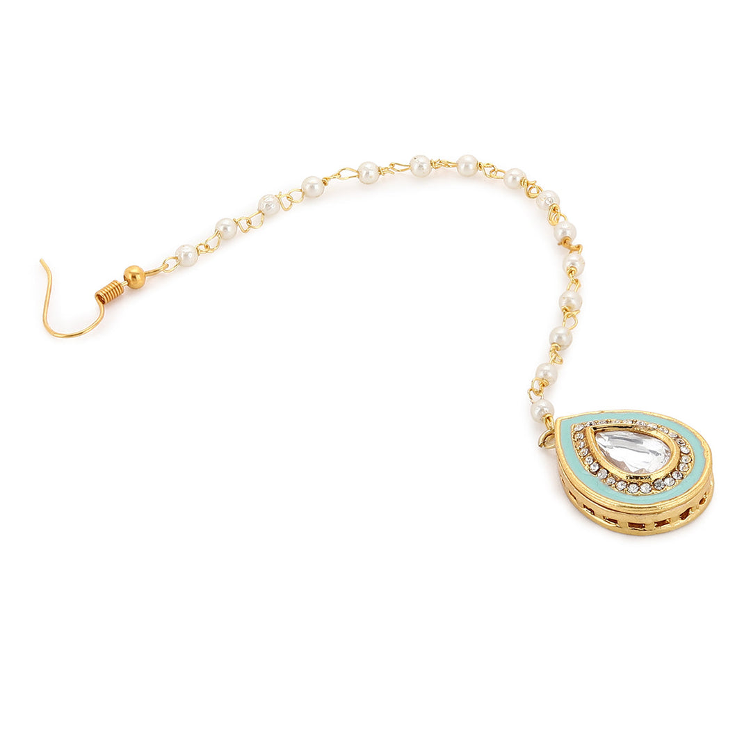 Women's Kundan Maang Tikka | SHOBITAM